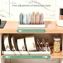 Pot And Pan Organizer 1pc Ultimate Kitchen Organizer - Space-Saving Expandable Shelf With Pot Lid Holder, Utensil Rack, Dish Drainboard, & Pull-Out Drawer For Tidy Cooking,The Perfect Gift For Mom - White - View 8