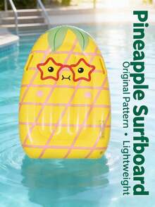 Inflatable Fruit Float Bed Strawberry Kiwi Pineapple Cute Cartoon Surfboard With Handle Lounge Chair (Handle Color Random), Pool Inflatable Float Bed, Beach Essential, Pool Float - Multicolor - View 12