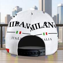 1 Milan Italy Printed Duckbill Cap - Full-Printed Dome Sports Cap With A Curved Brim, Lightweight And Suitable For Everyday Casual Wear - Mixed Colors - View 6