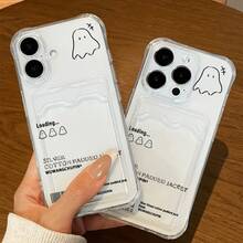 [24h Shipping From DE/FR/ES]Fun Pattern Anti-Drop Card Holder Phone Case For Cards And Photos, Suitable For IPhone 17 Air, 17 Pro Max, 17/16, 17 Pro, 16 Pro, 16 Pro Max, 15 Pro, 15 Pro Max, 14, 14 Pro Max, 13, 12, 11, XS Max, XR - Anti-Drop Card Holder Phone Protective Casethe Perfect Present - A - View 2