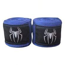 Pack Of 2 Spider Design Boxing Hand Wraps, 5m Black For Muay Thai And MMA - White - View 1