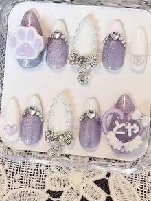 Japanese Style DIY 1pc Silicone Nail Art Mold With Japanese Numbers, Letters And Nameplate 3D Accessories Nail Mold - Clear - View 5