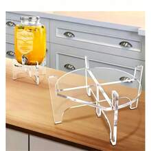 Best-Selling Transparent Acrylic Juice Beverage Dispenser Water Pitcher Stand Bar Bistro Container Support Base - Transparent - View 1