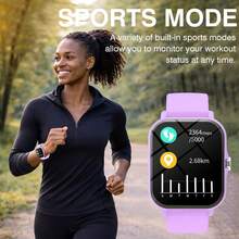 Pantalla táctil completa de 1.83 pulgadas, este popular reloj inteligente adecuado para hombres y mujeres cuenta con: respuesta de llamadas, recordatorio de mensajes, control de música, cámara remota, podómetro, seguimiento de calorías, múltiples modos deportivos, alarma, notificaciones de llamadas y mensajes, compatible con sistemas Android e iOS. - Multicolor - Ver 5