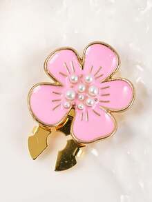 1/2 piezas Clip de cubierta de botón para camisa, decoración de gemelos sin costura, clip de flor de metal DIY para cuello de camisa, traje y vestido, accesorio de moda, regalo - A - Ver 15