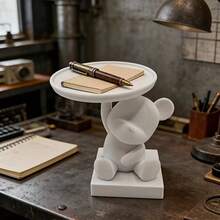 1pc Bear Shaped Jewelry Tray, Suitable For Jewelry, Keys, Small Items Storage, Home Decor, Office Decoration, Hotel Decoration, Personal Items Storage Tray, Gift For Housewarming - One Size Fits All - View 9