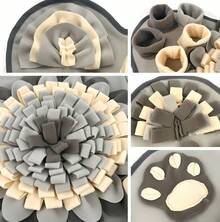 A Bone-Shaped Pet Sniffing Mat With A Hidden Food Design And 3D Flower Pattern, Suitable For Small And Medium-Sized Dogs, And A Slow-Feeding Training Toy. - 預設 - 查看 5