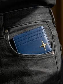 Porte-cartes avec patch étoile croisée, portefeuille à fermeture éclair pour cartes de crédit, portefeuille de mode haut de gamme, sac de rangement multi-fentes pour cartes, étui à cartes de mode pour femmes, également pratique pour les hommes pour ranger les cartes bancaires et les cartes d'identité, essentiel pour la rentrée scolaire et les voyages, cadeau unique pour la fête des enseignants, cadeau d'anniversaire, cadeau de vacances, cadeau de fête, cadeau de vacances, cadeau de mariage, cadeau de rentrée scolaire - Multicolore - Voir 5