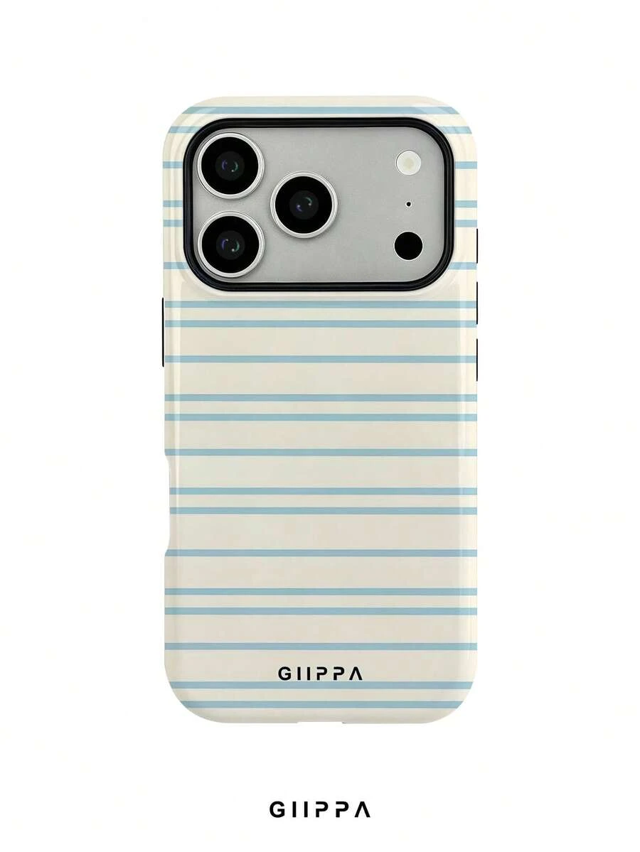 GIIPPA 这款米白色和浅蓝色条纹图案的 17 Pro Max手机壳,也适用于 16 Pro Max、15 Pro Max和14 Pro Max,是一款时尚有趣的韩版手机壳,兼容11/12/13/14/15/16 Pro Max Plus,男女皆宜的优雅设计,是圣诞节、情人节、复活节、婚礼季和生日送给女友的理想礼物。 - 淺藍色 - 查看 1