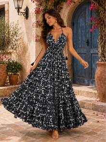 Long Dress Costs Nude - 磨砂黑 - 查看 3