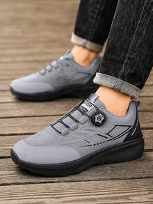 Men Hiking & Trekking Shoes - Silver - View 3