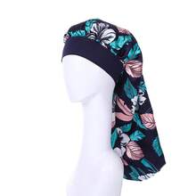 YPGVUO Extra Long Satin Hair Bonnet Set, Soft Elastic Cap For Dreadlocks Braids Night Hair‑Care - Multicolor - View 4