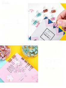 1 Set Multi-Function Paper Clips, Binder Clips, Push Pins, And Butterfly Clips Combination Set, Suitable For Office And Study Folders - Sets - View 7