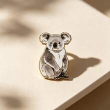 Koala Enamel Pin Fashion Decorative Badge Ornaments Lapel Bag Badges Gifts - Multicolor - View 7