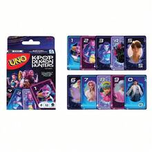 Mattel UNO K-Pop Monster 卡牌遊戲，適合 1-10 人玩家，兒童與成人遊戲之夜，附特殊規則 - JRV01 - 查看 6