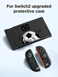 1 peça Capa Protetora com Padrão de Impressão da de Futebol, Compatível com Novo Switch 2.ª Geração (2025), Switch NS/Switch OLED, Adequada para Acessórios da Consola de Jogos Switch 2, Conjunto Completo, Bolsa de Arrumação, Capa Protetora Switch, Presente Romântico para Jogadores de Switch - Multicolorido - Ver 2
