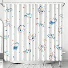 Toy Story Color Line Sketch Character Star Print Shower Curtain Bathroom Household Bathroom Partition Decor Curtain - Multicolor - View 6