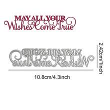 Christmas-Themed Blessing Art Words Metal Cutting Dies Suitable For Holiday Gift Decoration Cards, For Handmade Cards, Photo Albums, Scrapbook Decorations, Template Art Decoration - Metal Cutting Dies - View 29