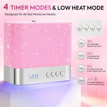 DianaBeauty UV LED Nail Lamp, UV Light For Gel Nails, With 4 Intelligent Toe And Nail Timers And Sensor Functions, Adjustable Settings - View 11