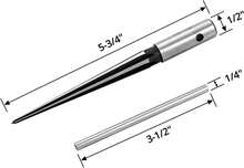 QWORK Tapered Reamer (1_8" _ 3mm - 1_2" _ 13mm) Straight Flute Handle T Handle Tapered Reamer Tool For Wood Plastic, Carbon Steel - White - View 5