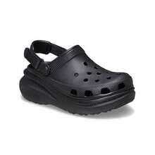 Crocs Hollow Out Clogs Dynamic Puff Clog Thick Sole Outdoor Women's Beach Shoes - Black - View 2