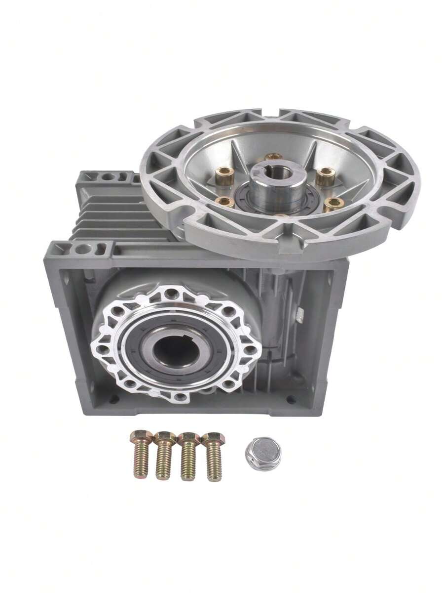 New MRV063 Worm Gear Ratio 30: 1 56C Mounting Flange Speed Reducer Gray Cast Aluminum - as Pic - View 1