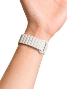 1件中性矽膠磁吸式錶帶，兼容 ，適用 42mm、38mm、40mm、41mm、44mm、45mm、46mm、49mm 尺寸，時尚智慧手錶替換錶帶，適用 Ultra2、Ultra SE2、SE 11、10、9、8、7、6、5、4、3、2、1 系列，可作為學生返校禮物 - 彩色 - 查看 4