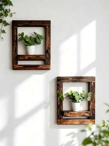 Wall Plant Holder, Wall Decor, Plant Holder, Flower Display, Wall Shelf, Potted Plant Holder - Multicolor - View 9