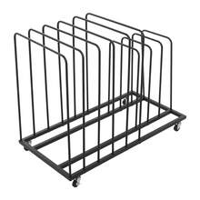 RibasuBB Portable Iron Painting Drying Rack With Wheels, 9 Compartments, Removable U-Shape Columns, Rustproof High-Temp Finish, 2 Brake Wheels - A - View 10