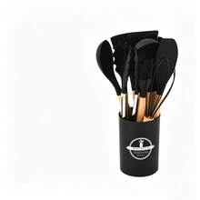 5/12/14/36pcs Kitchen Cooking Utensils Set,Non-Stick Silicone Cooking Kitchen Utensils Spatula Set With Holder, Wooden Handle Silicone Kitchen Gadgets Utensil Set - Multicolor - View 20