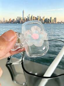 螢光透明五瓣花牙刷蓋，便攜旅行牙刷收納盒，牙刷頭保護夾，牙刷架，防塵牙刷蓋，便攜設計方便攜帶，防塵蓋，適合作為情侶、朋友、家人、老師、旅行愛好者的禮物，居家、宿舍、度假必備，適用於生日、開學、婚禮、母親節、復活節等場合，春夏必備 - 彩色 - 查看 6