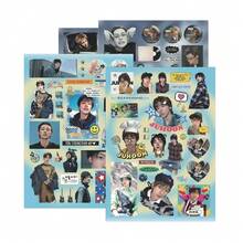 8Sheets Idol Stickers - K-Star Themed Decals For Helmet Bicycle Hand Account Pencil Case Decals - 8Sheets - View 7