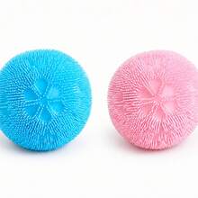 1pc Squeeze Ball Stress Relief Toy, Press And Bounce Back Decompression Ball, Venting Tool, Soft Rubber Sensory Training Toy Game For Kids And Adults - Multicolor - View 9