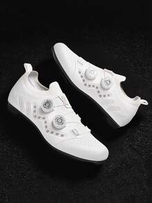 Universal Road MTB Dual Outsole Cycling Lock Shoes Race & Off Road All In One Footwear - White - View 3