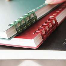 5-Hole Binding Rings Loose-Leaf Binder Rings Snap-Lock Multi-Hole Punch Loose-Leaf Paper Plastic Clips - A - View 3