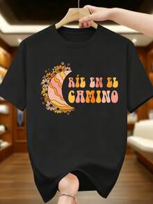 Women T-Shirts - 黑色 - 查看 2