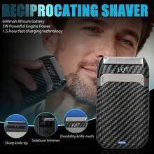 LQT (4pcs/3pcs/2pcs) Multi-Function Home Grooming Kit, Cordless Hair Clipper, Beard Trimmer, Ear & Nose Hair Trimmer & Men's Razor, USB-C Charging, Suitable For Personal Travel, Home And Barber Use, Ideal Men's Gift, Father's Day Gift - View 7