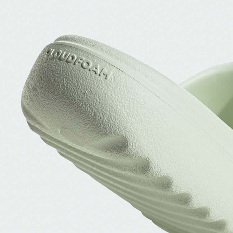 Adidas 春夏中性情侶時尚極簡運動休閒拖鞋 JQ7459 - 亞麻綠 - 查看 8