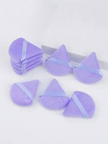 三角麂皮化妝棉 5/10/20/30/50/100入，超柔軟麂皮材質，適用於修容、眼妝與角落，適合所有膚質 - 彩色 - 查看 4