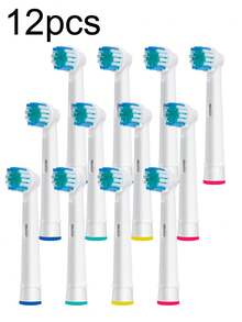 16 piezas/Set Cabezales de cepillo de repuesto, Adecuados para cepillos de dientes eléctricos, Blanco - Blanco - Ver 13