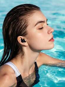 2/1 Pair Waterproof Silicone Soft Earplugs, Portable And Durable, Swimming Accessory, Suitable For Outdoor, Sports, Travel, Home, Office, School And More Occasions - Multicolor - View 3