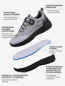 Men Hiking & Trekking Shoes - Silver - View 6