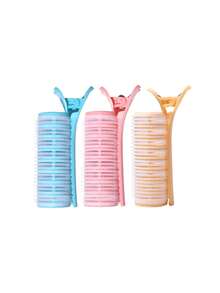 2/1pc Extra Large Heatless Self-Adhesive Hair Curler Set, Fluffy Hair Roller For Students, Slouchy Hair Curler, Root Lift Clip For Air Bangs, Create High Root Voluminous Curls | Damage Repair Overnight Curls And Bangs Styling, Pink, Blue, Yellow Optional, Suitable For Long And Medium Hair - Multicolor - View 8