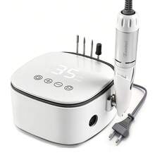 35000 RPM Professional Electric Nail Drill With Bit Holders, Touch-Button Operation, For Manicure Trimming & Gel Removal, Suitable For Nail Salon And Home Use - 白色 - 查看 1