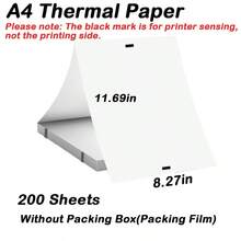 100/200 Sheets A4 Thermal Printing Paper, Suitable For A4 Portable Printer, Foldable White Thermal Paper, Used For Photos, Documents, Contracts, Automatic Thermal Paper Recognition, Not Suitable For Laser/Inkjet Printers - A4 - View 10