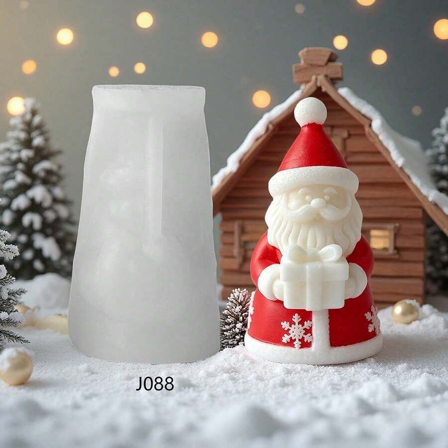 聖誕老人蠟燭矽膠模具 DIY 聖誕手工香氛擴香石蠟燭禮物 - 聖誕老公公 - 查看 1