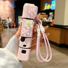 Floral Pattern Camera Protective Case For Pocket 3 Camera, Camera Shell With Anti-Loss Lanyard - View 3