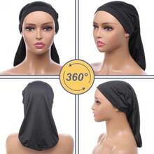 4 Pcs Dreadlock Stocking Caps For Men Spandex Dreadlock Cap Overnight Sleep Cap Elasticity Soft Lightweight Comfortable Sleeping Head Wrap Headwear For Men And Women - Black 4 Pcs - View 6