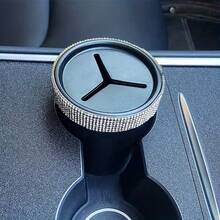 Rhinestone Car Coin Holder, Luxury Design, Practical Coin Storage, Place In Car, Dual-Purpose, Create Elegant Car Interior - Car Diamond-encrusted Coin Box - View 13