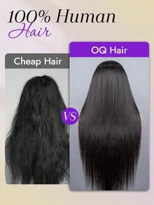 OQ 200%密度 16-24英吋漂白髮結直髮分層剪裁即戴式免膠水無縫7x5 HD蕾絲前頂假髮 自然色預修剪髮際線 100%未加工真人髮 - SNatural - 查看 11